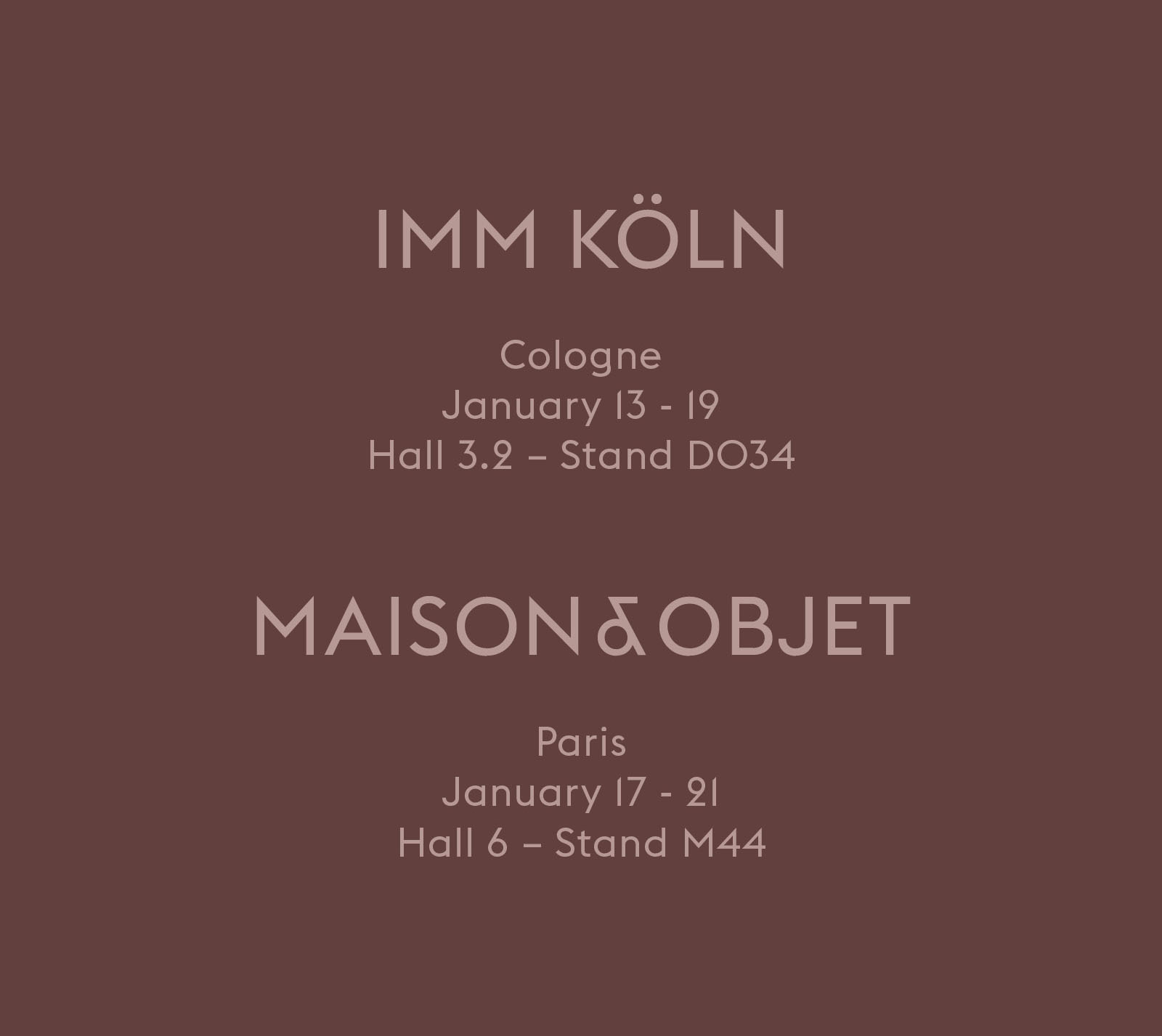 IMM Koln Maison&Objet