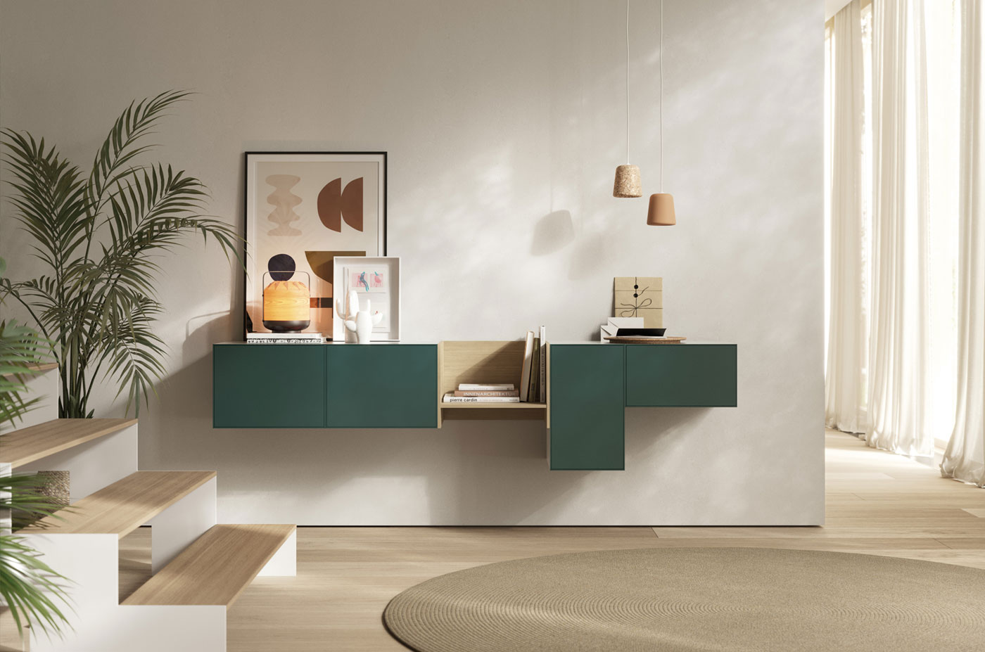 Lauki design sideboard in a living room
