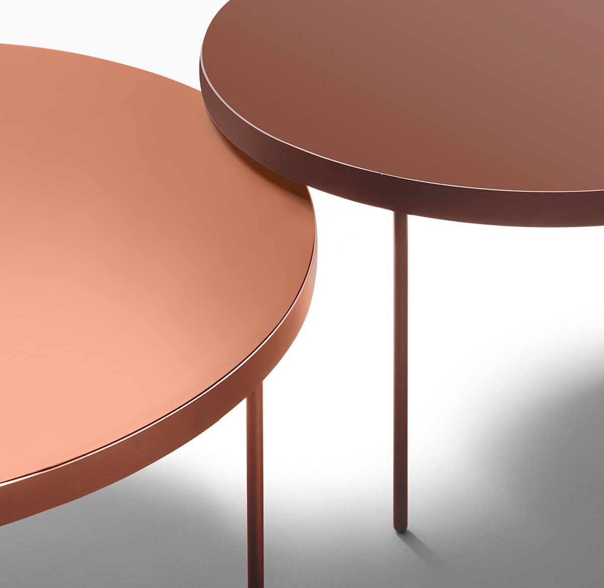 Coffee Tables in Lacquer and Metal