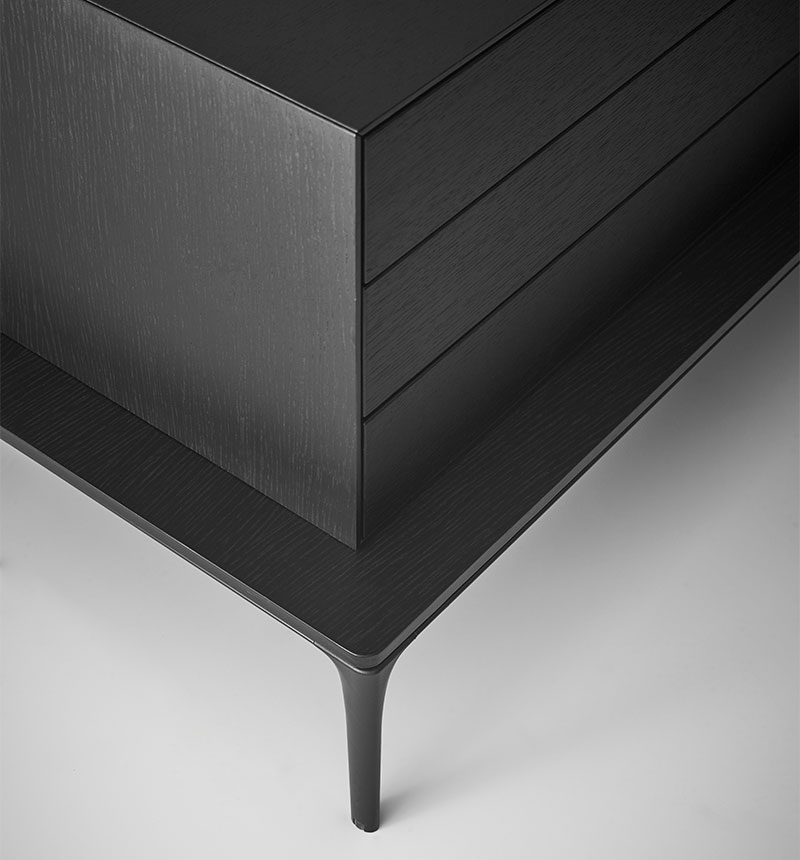 Nouveau pied du meuble TV design Lauki